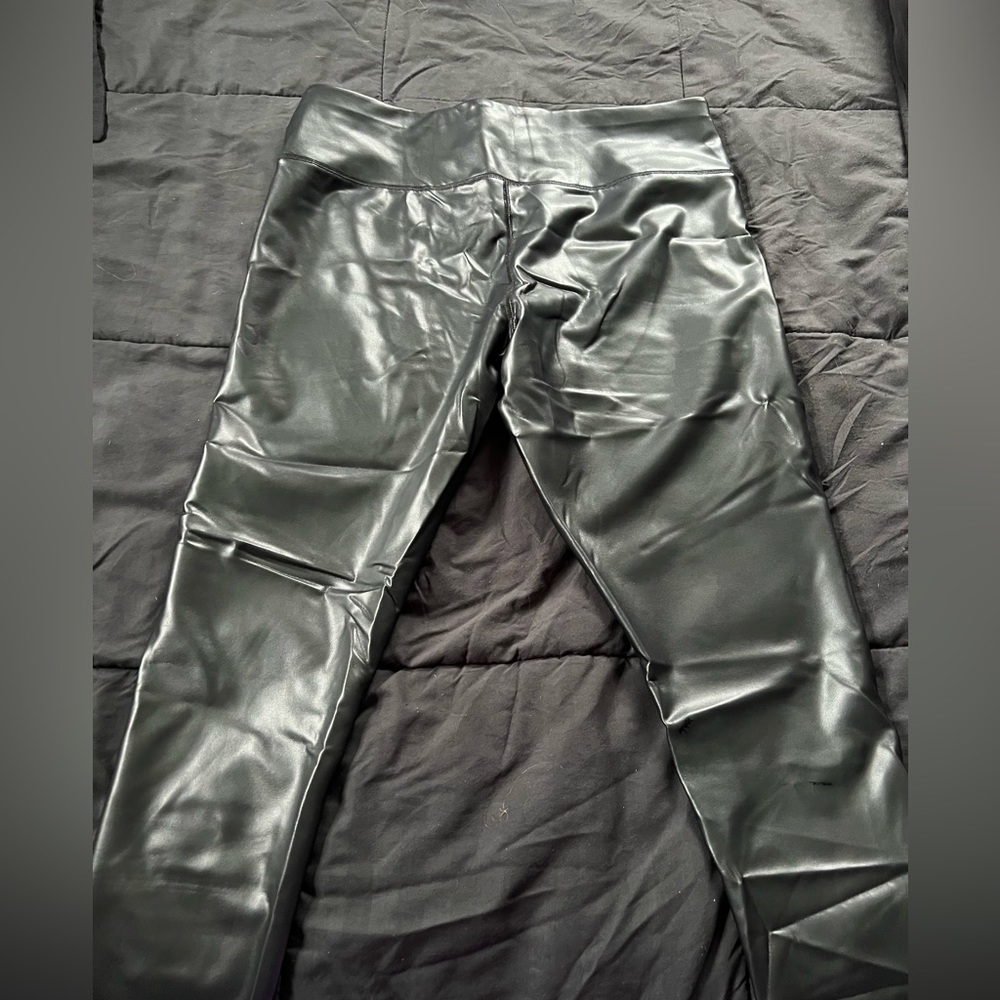 Black Faux Leather Leggings